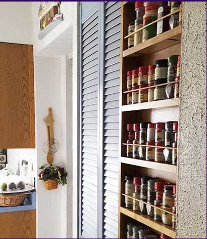 buillt in spice rack